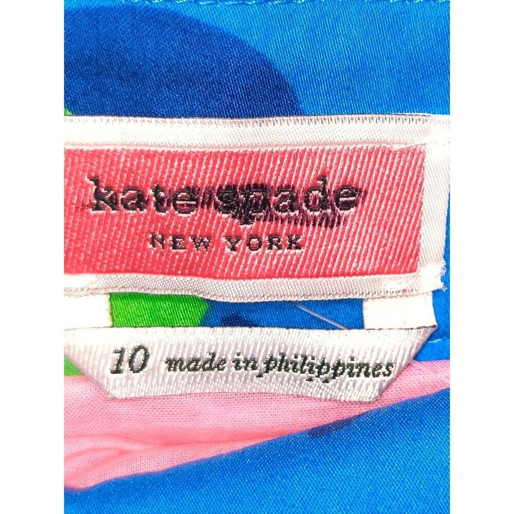Kate Spade Boho Pleated Colorblock Apple Tiered Maxi Lined Multicolor Skirt 10 - Picture 4 of 7